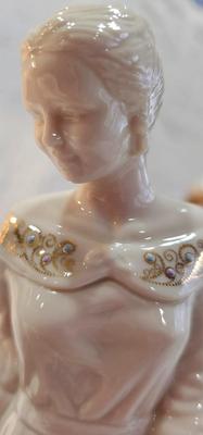 2 Lenox Figures, one Lenox vase Angel, Mother and Daughter