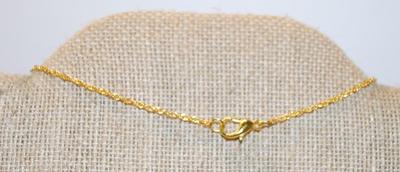 Large Oval Purple Stone with a Top Crown Accent with Clear Stones PENDANT (1 Â¼" x Â½") with Gold Chain Necklace 18" L