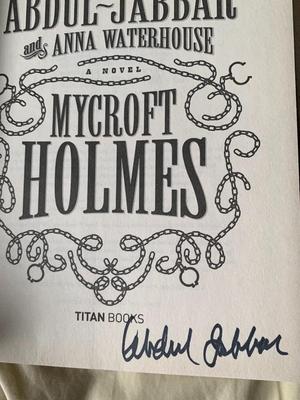 Mycroft Holmes by Kareem Abdul-Jabbar SIGNED! First Edition