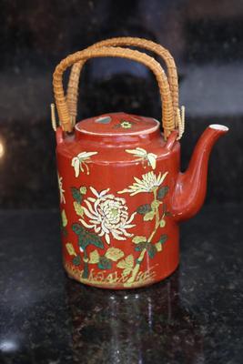 ACF Hong Kong Porcelain Floral Teapot