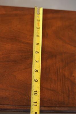 Baker Furniture Queen Anne Solid Walnut Petite Drop Leaf Tea Table