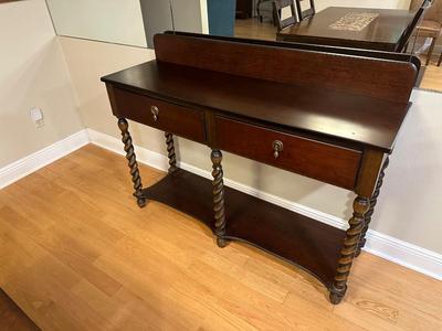 Bombay Company Barley Twist Oak Console