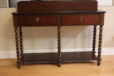 Bombay Company Barley Twist Oak Console