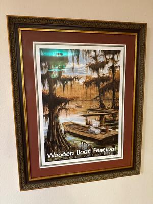 Signed & Numbered Madisonville Boat Festival Framed Print