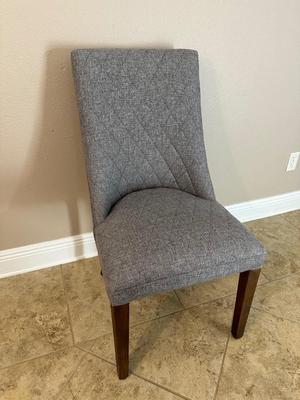Gray Fabric Accent Chair