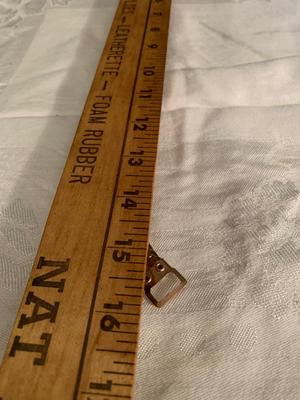 Vintage Gold colored choker/ necklace with rhinestone Center