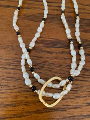 2 Seed pearl necklaces