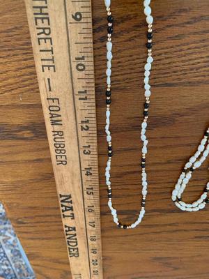 2 Seed pearl necklaces