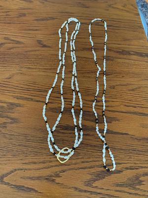 2 Seed pearl necklaces