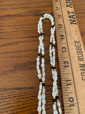 2 Seed pearl necklaces