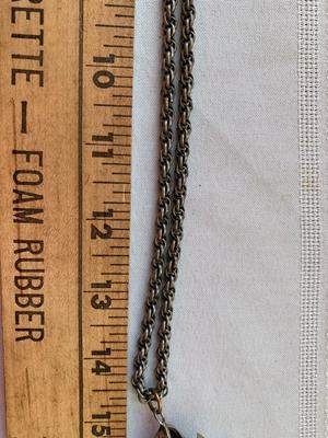 Abalone-covered Articulated Fish necklace