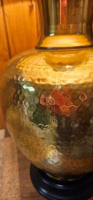 Vintage Hammered Brass lamp