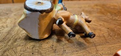 Vintage salt and pepper shakers Irish jaunting cart and horse