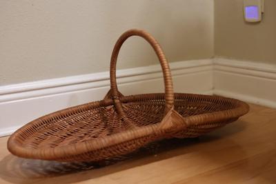 Wicker Gathering Basket