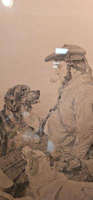 Pair of Large engravings of English and Scottish Gamekeepers after Richard Andsell paintings