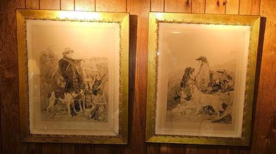 Pair of Large engravings of English and Scottish Gamekeepers after Richard Andsell paintings