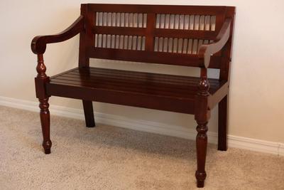 Classic Mahogany Bench