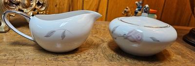 Mikasa Sugar Bowl and Creamer "Primrose"