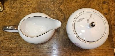 Mikasa Sugar Bowl and Creamer "Primrose"