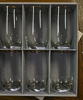 Geneve Bohemia Stemware Bar Glasses 5 styles set of 6 (30 glasses total)