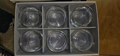 Geneve Bohemia Stemware Bar Glasses 5 styles set of 6 (30 glasses total)