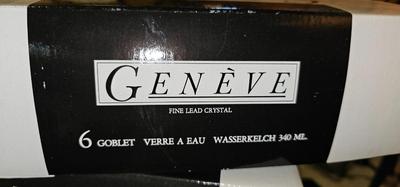 Geneve Bohemia Stemware Bar Glasses 5 styles set of 6 (30 glasses total)
