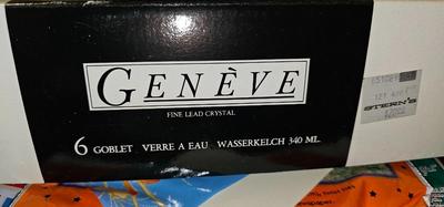Geneve Bohemia Stemware Bar Glasses 5 styles set of 6 (30 glasses total)