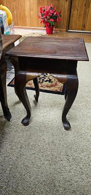 2 small antique side tables