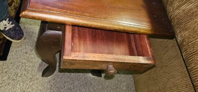 2 small antique side tables