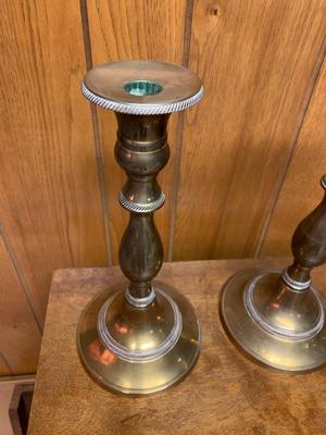 Vintage BRASS CANDLEHOLDERS Candle Sticks