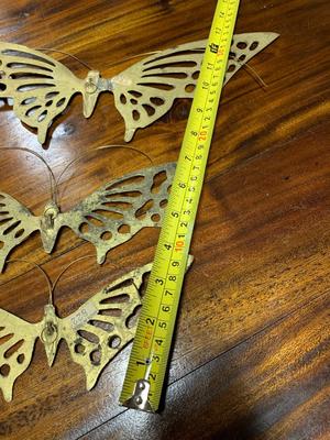 Vintage Brass Butterfly Wall Hanging Home DÃ©cor Mid Century MCM