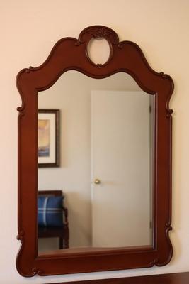 Vertical Brown Mirror