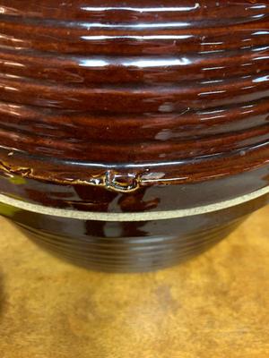Vintage Beehive style casserole Dutch Oven Stoneware
