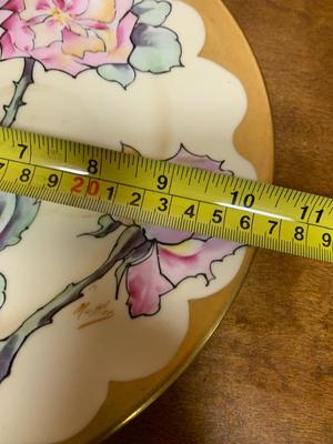 Vintage Limoges Peony plate 10"