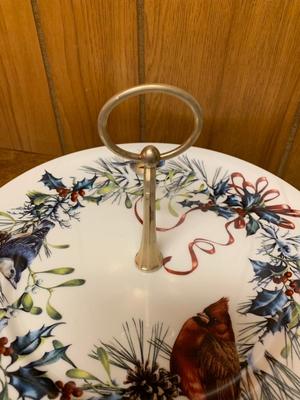 Lenox Winter Greetings Handled Server Plate