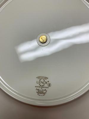 Lenox Winter Greetings Handled Server Plate