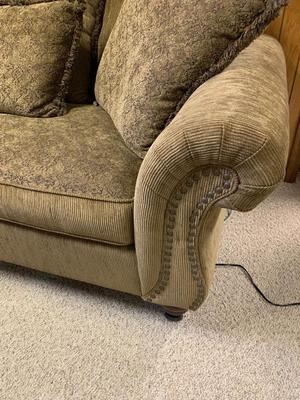 H.M. pillowback sofa with rolled arms 95" long