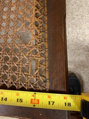 Antique caned rocking chair
