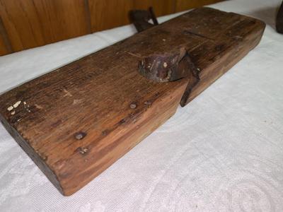Vintage pair of wood block planers