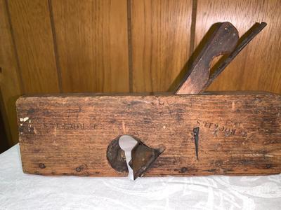 Vintage pair of wood block planers