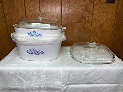Corning Ware Blue Cornflower Casseroles