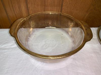 Fire King Grecian Hellenic casserole with lid