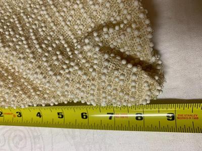 White Vintage beaded Evening bag