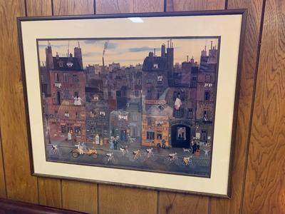 Michel Delacroix (La Course Paris) Custom Framed Fine Art