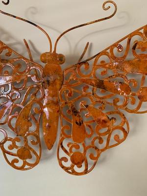 Butterfly Wall Plaque Tropical Wall Art Hanging