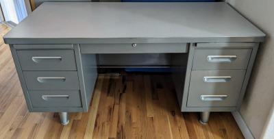 Mid Century Metal Office Desk