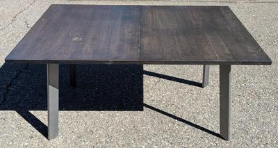Dining Table with Leaf Storage