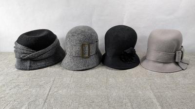 Felt Wool Ladies Cloche Hats