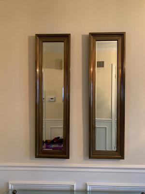 QUALITY HEAVY BRASS FRAME BEVELED WALL MIRROR