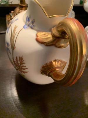 Vintage Royal Worcester Flat Back Pitcher
